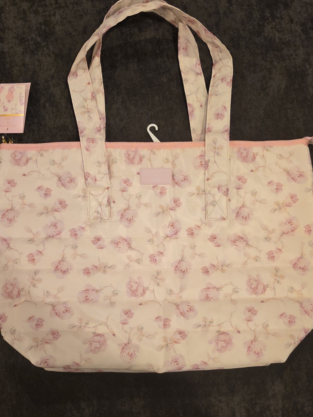 Pink Floral LoveShackFancy Tote Bag
